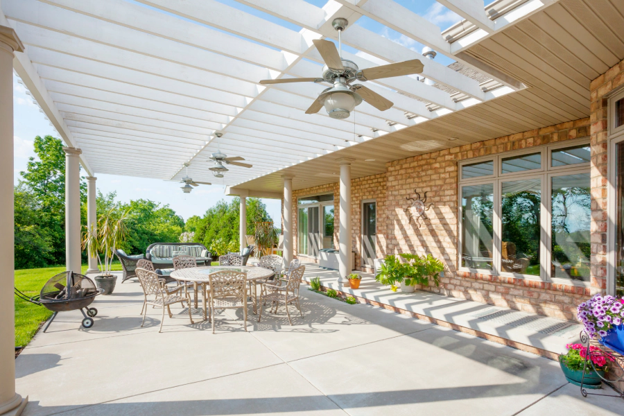 concrete patio